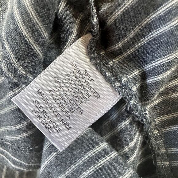 Y2K Blue Striped Crop Top Small - Picture 9 of 10